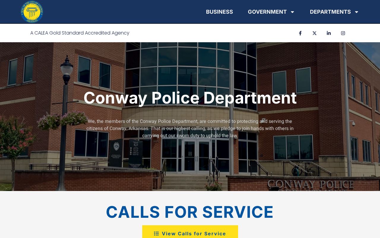 Conway Police contact and warrant section routing for local traffic matters