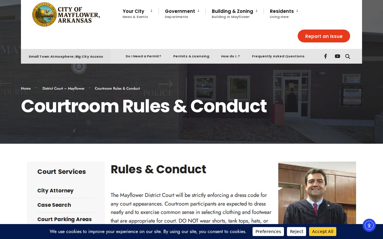 Mayflower court time-pay and FTA warrant warning